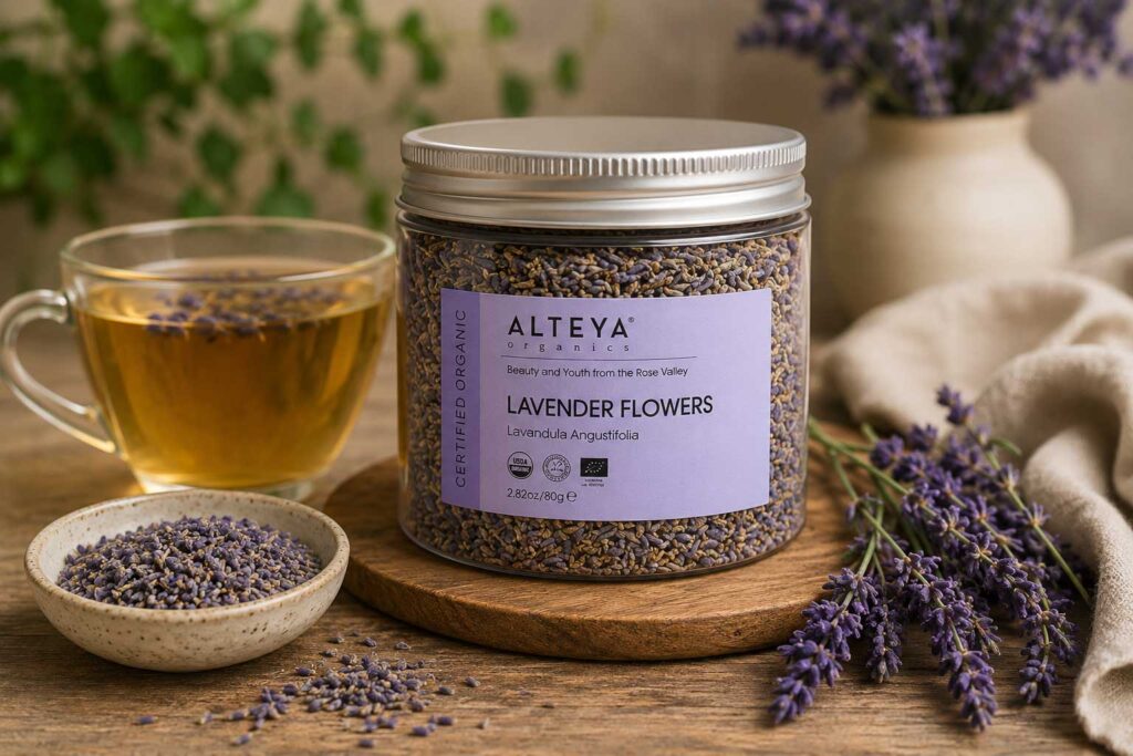 Top 10 Bulgarian Organic Tea You Should Try 5 Organics Lavender Buds Tea from Bulgaria